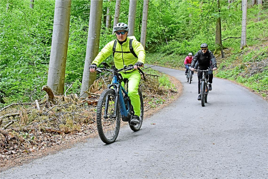 Am Vatertag sind auch viele Radfahrende unterwegs.