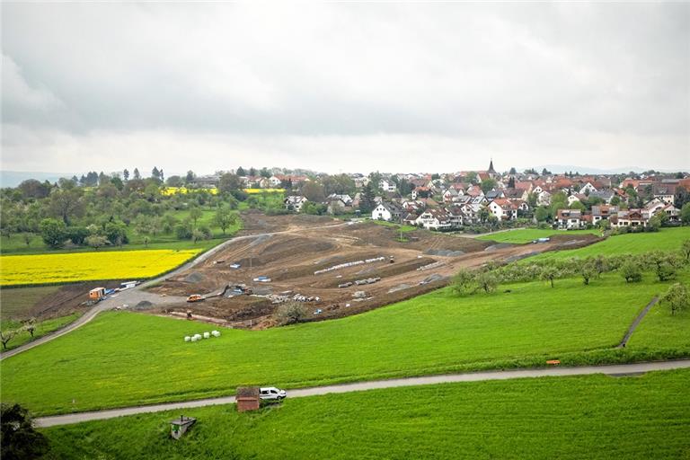 Am westlichen Ortsrand soll das neue Baugebiet entstehen. Foto: Alexander Becher