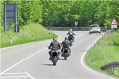 Am Wochenende sind die Motorradfahrer zuhauf auf der B14 zwischen Sulzbach und Großerlach, auf der L1066 zwischen Sulzbach und Spiegelberg sowie auf der L1150 südlich von Welzheim unterwegs. Foto: Tobias Sellmaier