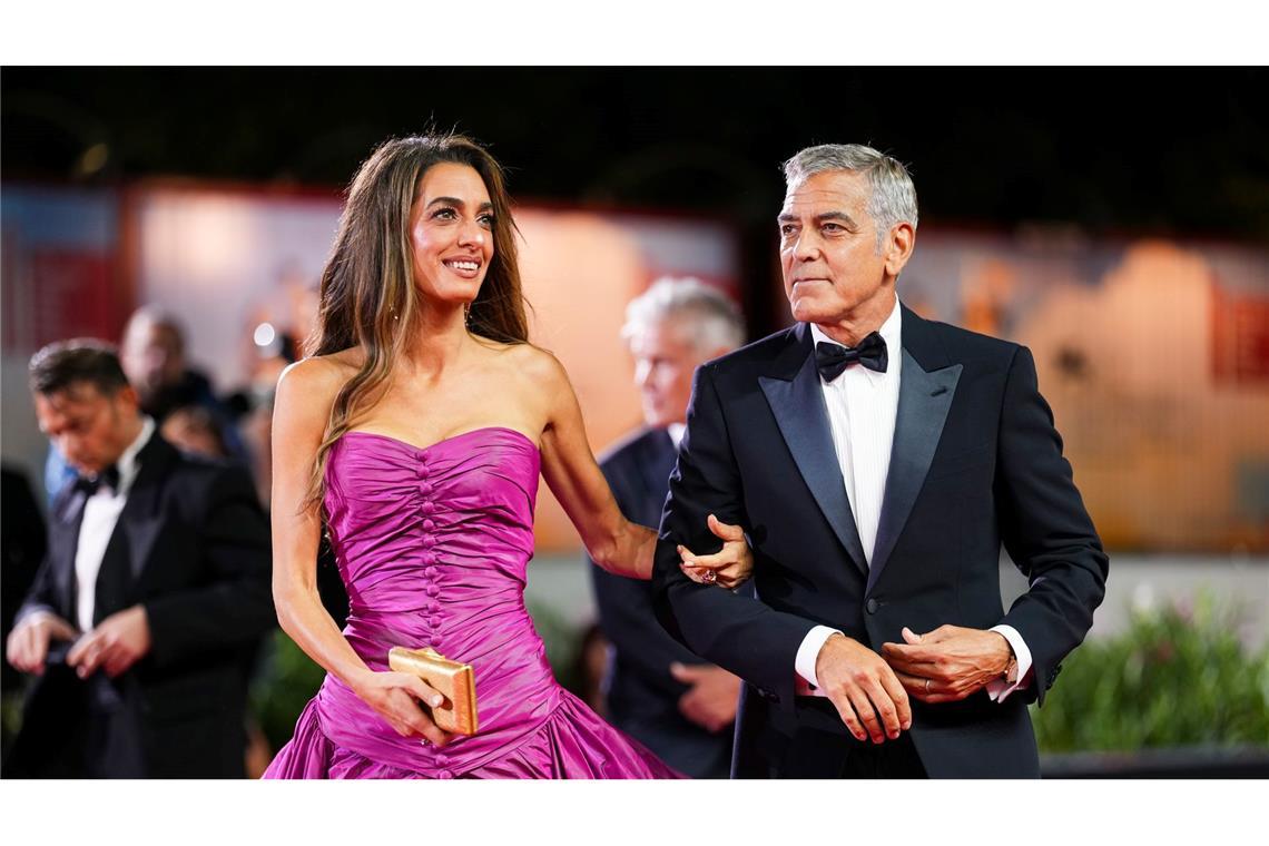 Amal und George Clooney vor der Premiere von "Jay Kelly".