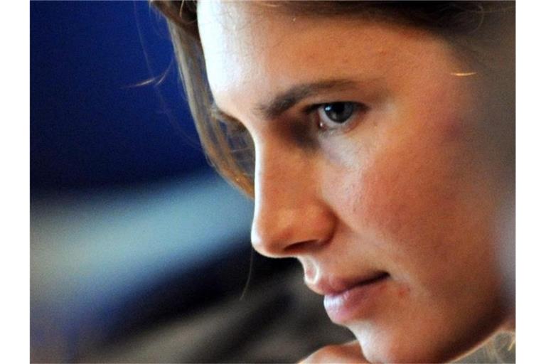 Amanda Knox bekommt eine Entschädigung von mehr als 18.000 Euro, weil italienische Behörden ihre Menschenrechte verletzt hatten. Foto: Pietro Crocchioni/EPA FILE