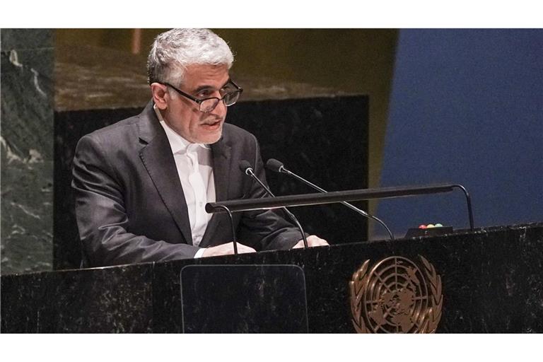 Amir Saeid Irawani, Botschafter des Iran bei den Vereinten Nationen. Er soll die Atomverhandlungen mit den USA führen.