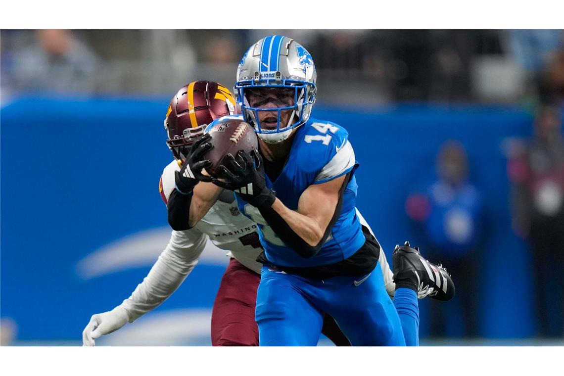 Commanders schocken St. Browns Lions in NFL-Playoffs Amon-Ra St. Brown hatte ganz starke Szenen. Für die Lions reichte das nicht.