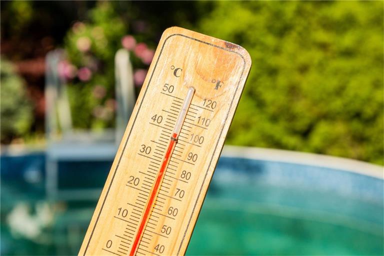 An die 40 Grad werden diese Woche wohl erreicht.