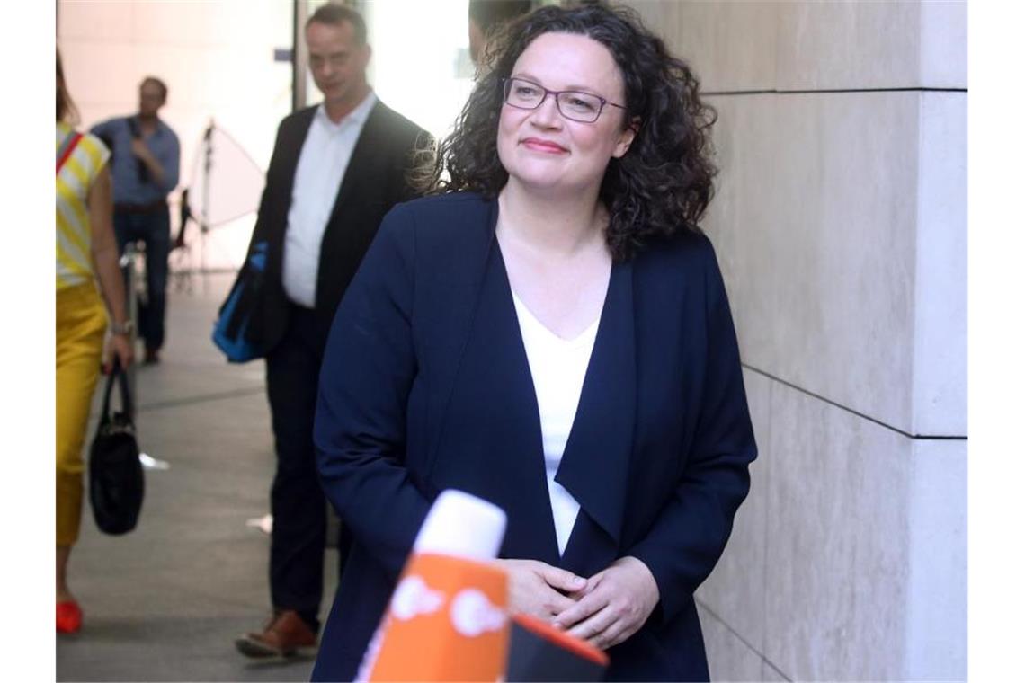 Kommissarischer SPD-Fraktionschef bekennt sich zur GroKo Andrea Nahles wird auch ihr Bundestagsmandat niederlegen und sich damit komplett aus der Bundespolitik zurückziehen. Foto: Wolfgang Kumm