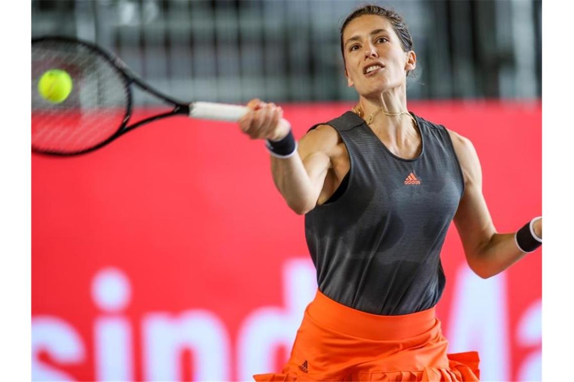 Haas und Petkovic verpassen Finale in Berlin Andrea Petkovic unterlag Petra Kvitova nur knapp. Foto: Andreas Gora/dpa