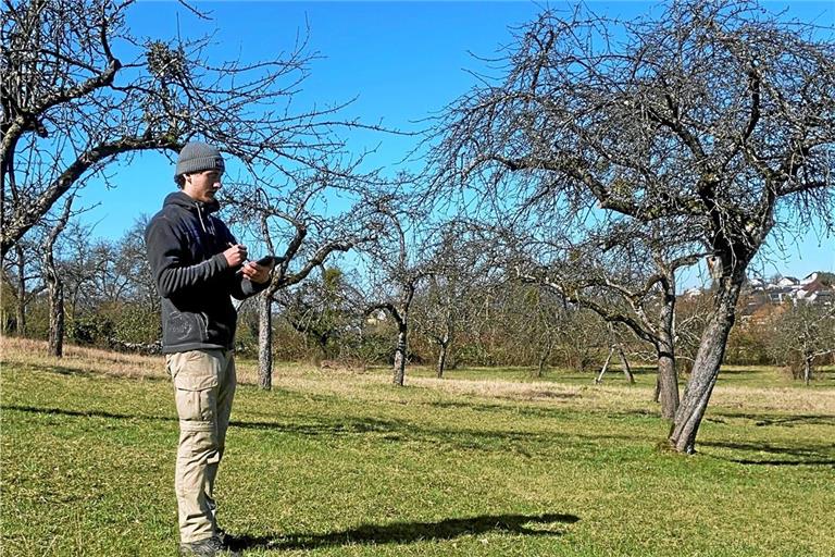 Andreas Grimm war einer von mehr als 20 Kartierern, die den Mistelbefall auf den Streuobstwiesen rund um Backnang dokumentiert haben. Foto: Schwäbisches Mostviertel