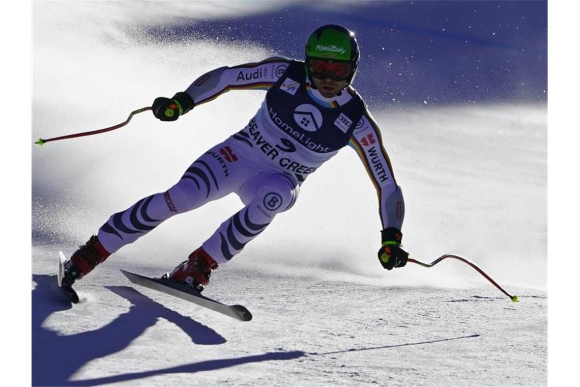 Andreas Sander beim Super G in Beaver Creek in Aktion. Foto: Robert F. Bukaty/AP/dpa