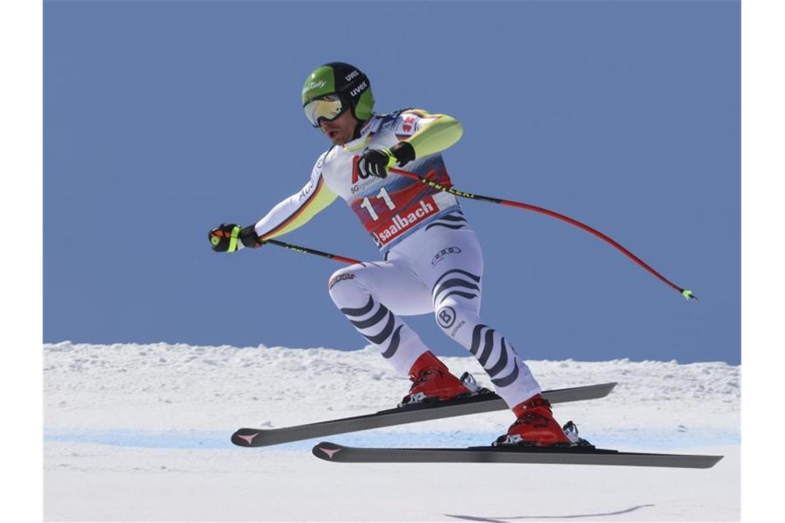 Andreas Sander verpatzte die Abfahrt in Saalbach. Foto: Alessandro Trovati/AP/dpa