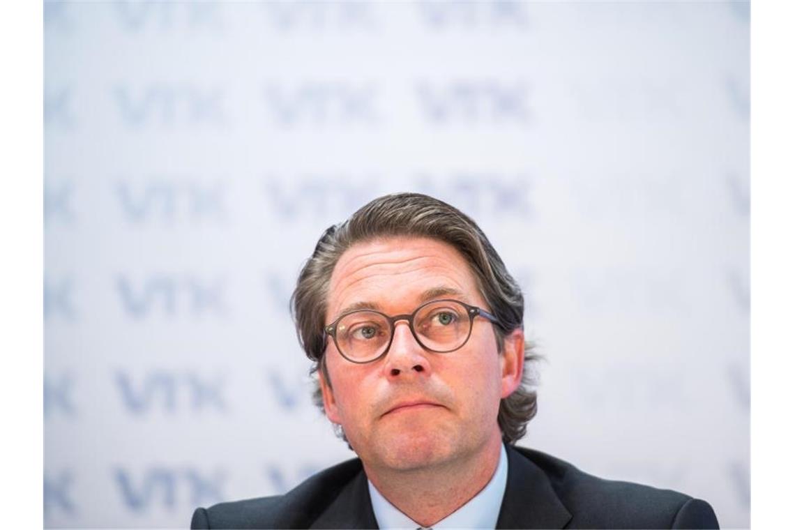 Andreas Scheuer (CSU), Bundesverkehrsminister, während einer Pressekonferenz. Foto: Andreas Arnold/dpa/Archiv