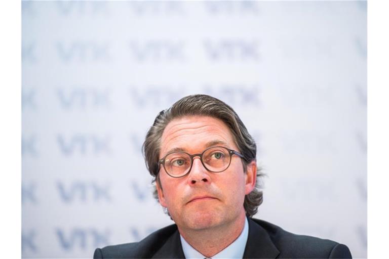 Andreas Scheuer (CSU), Bundesverkehrsminister, während einer Pressekonferenz. Foto: Andreas Arnold/dpa/Archiv