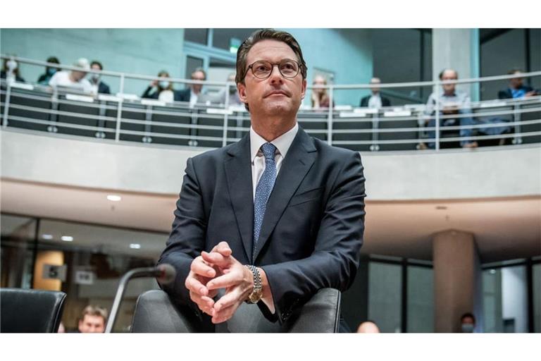Andreas Scheuer (CSU), damals Bundesminister für Verkehr und digitale Infrastruktur, kommt als Zeuge zum Maut-Untersuchungsausschuss des Bundestags.