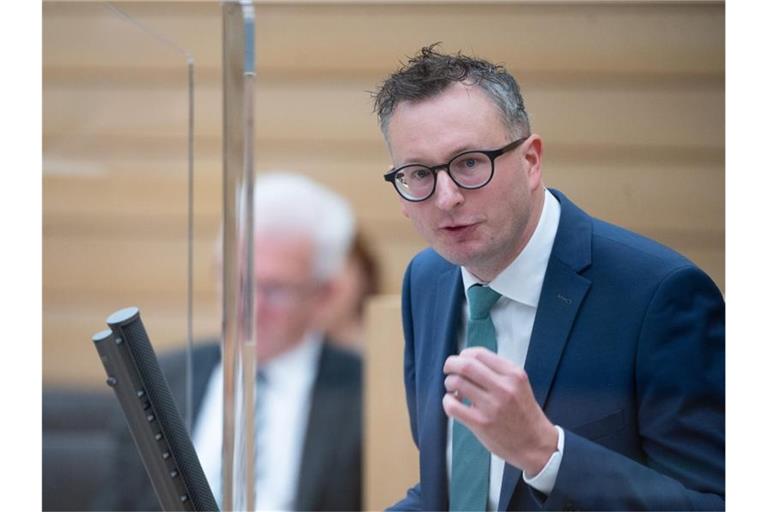 Andreas Schwarz, Fraktionsvorsitzender von Die Grünen im Landtag von Baden-Württemberg. Foto: Sebastian Gollnow/dpa/Archiv