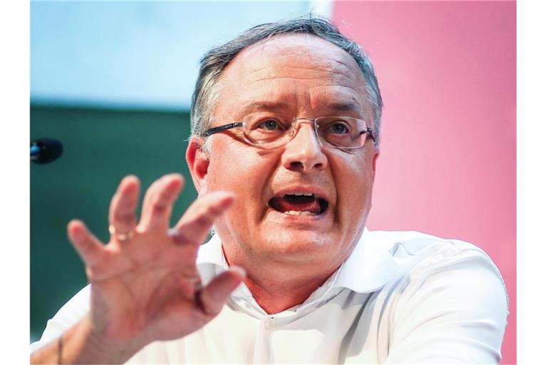 Andreas Stoch, Landesvorsitzender der SPD Baden-Württemberg, spricht beim Parteitag der SPD. Foto: Christoph Schmidt/Archiv