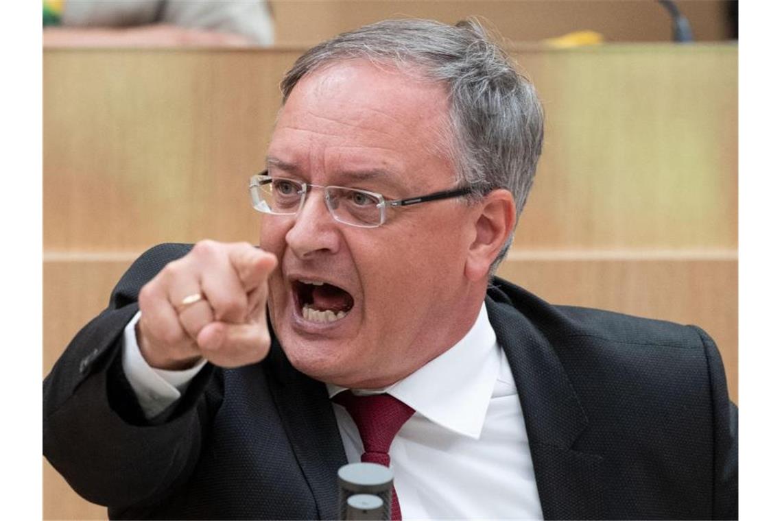 Andreas Stoch, SPD-Landtagsfraktionsvorsitzender, spricht während einer Landtagssitzung im Plenarsaal des Landtags von Baden-Württemberg. Foto: Marijan Murat/dpa/Archiv