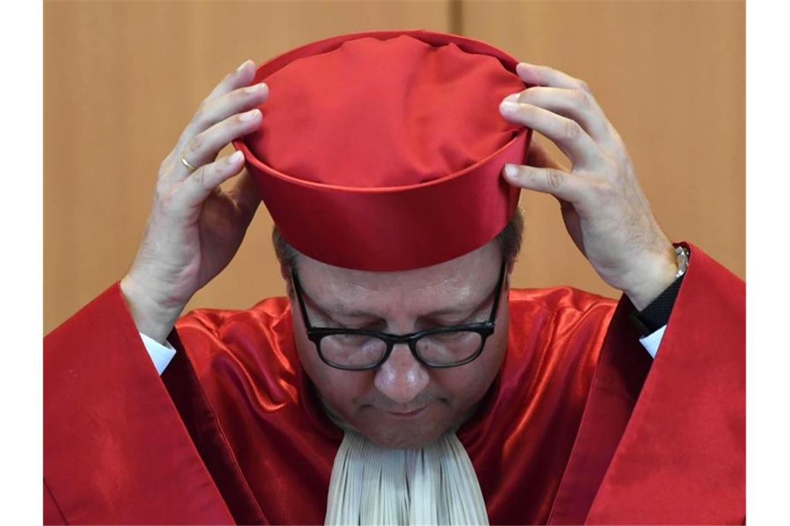 Andreas Voßkuhle, Vorsitzender des Zweiten Senats und Präsident des Bundesverfassungsgerichts. Foto: Uli Deck/Archivbild