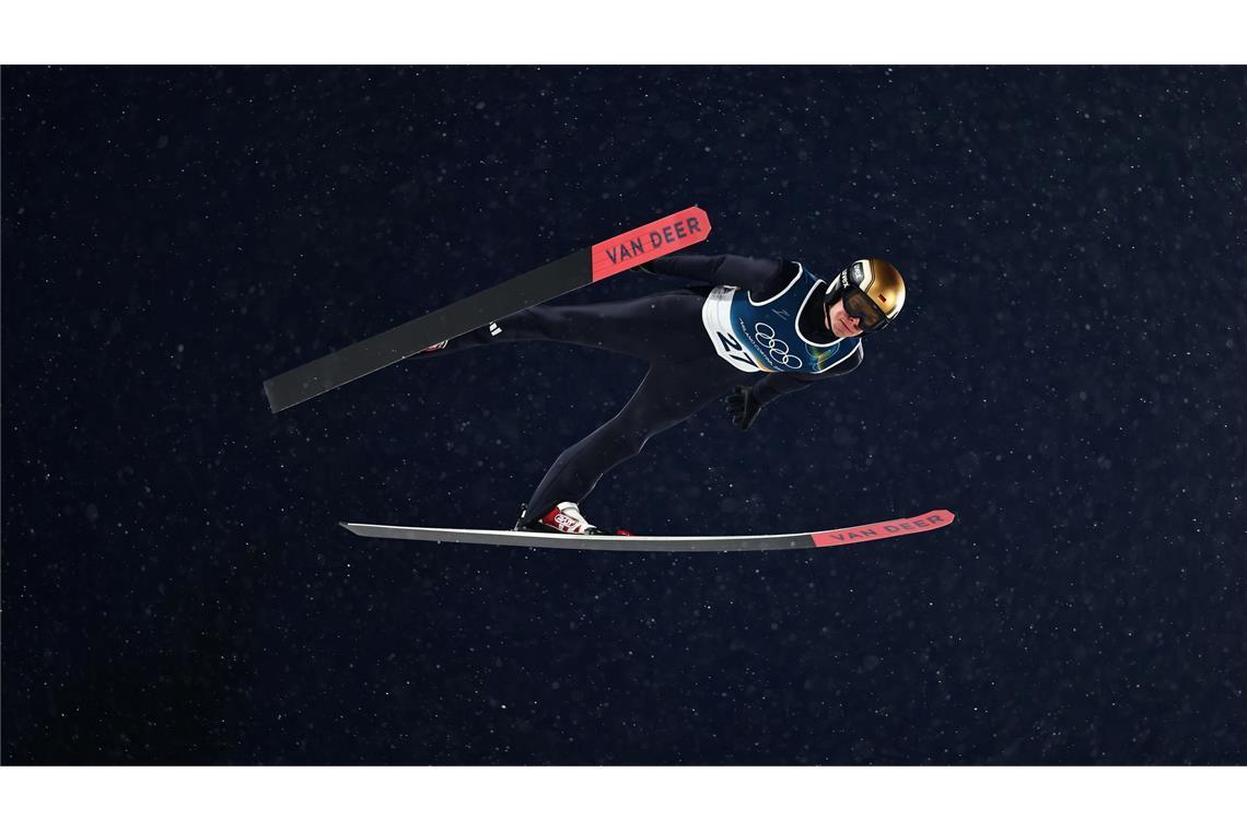 Andreas Wellinger konnte sich beim Springen auf der Großschanze für das Super Team empfehlen.