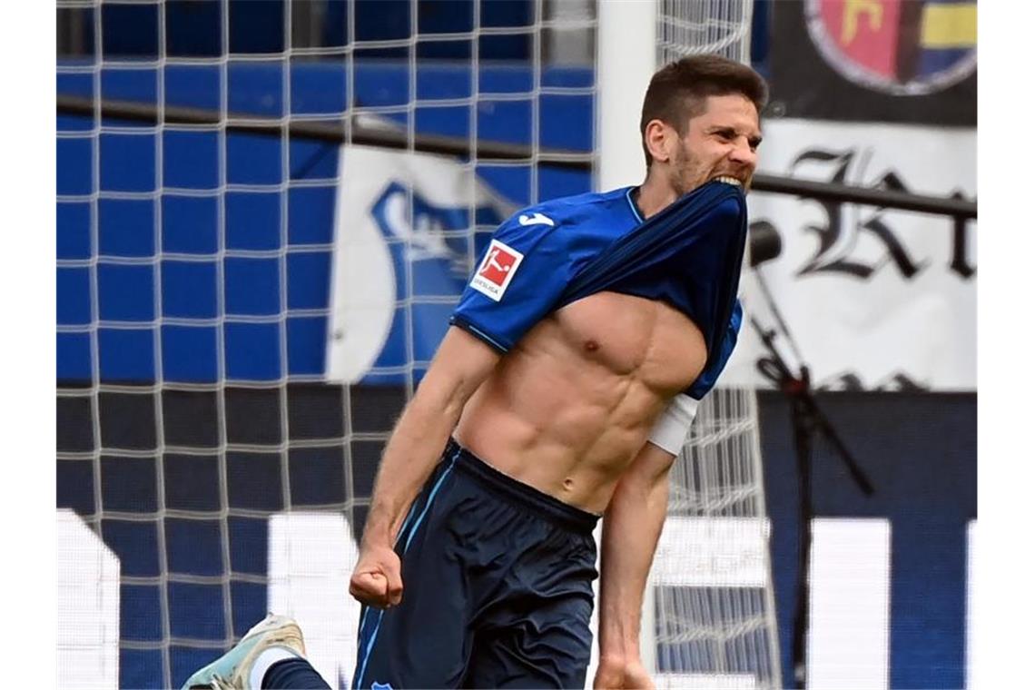 Andrej Kramaric bejubelt einen Treffer. Foto: Uli Deck/dpa