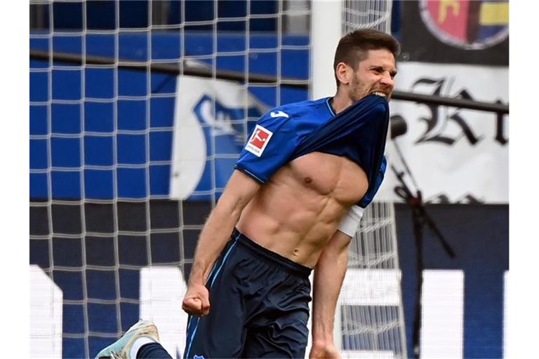 Andrej Kramaric bejubelt einen Treffer. Foto: Uli Deck/dpa