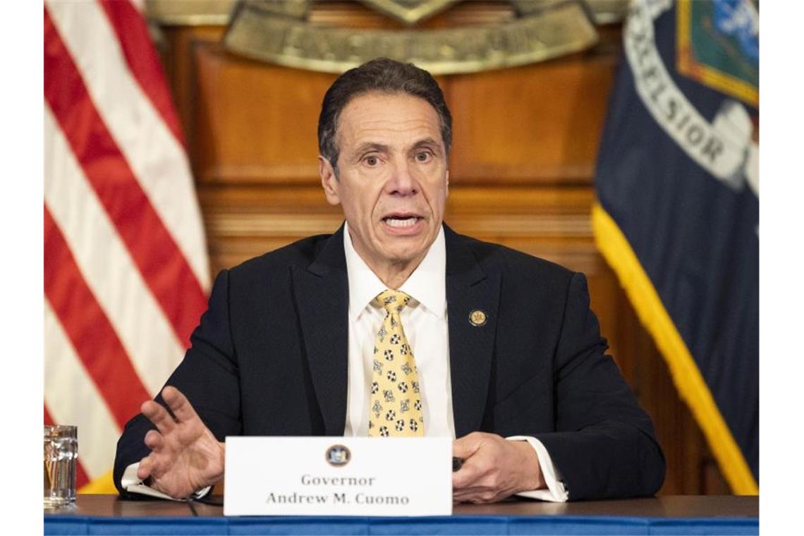 Andrew Cuomo, Gouverneur von New York, zeigt sich zuversichtlich. Foto: Michael Brochstein/ZUMA Wire/dpa