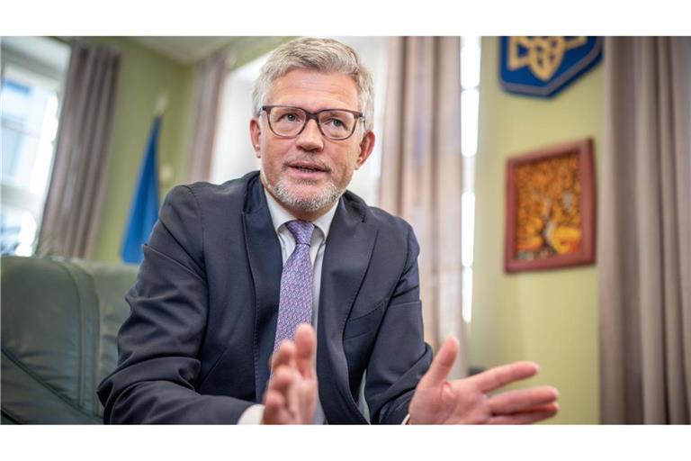 Andrij Melnyk hat die Geheimhaltung von Waffenlieferungen schon als Botschafter in Deutschland kritisiert. (Archivbild)