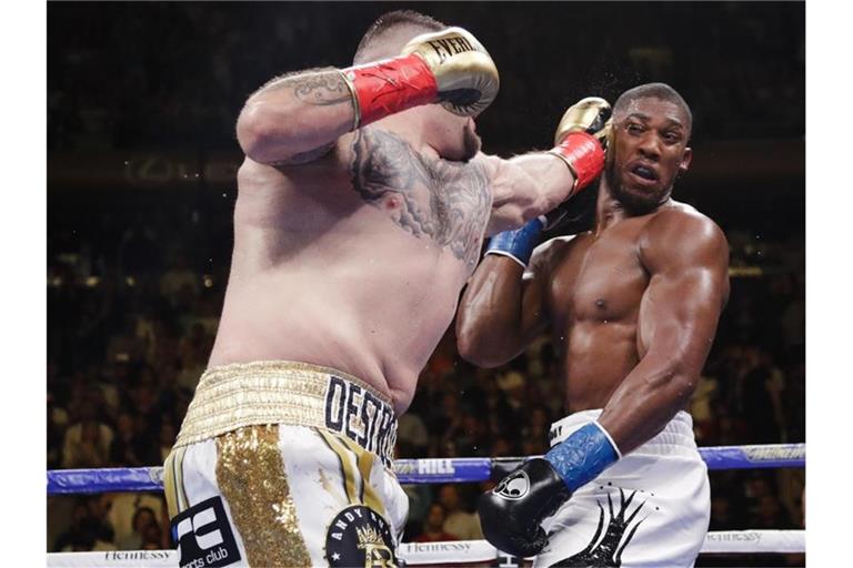 Andy Ruiz besiegte Anthony Joshua Angfang Juni in New York durch Technischen K.o. in der siebten Runde. Foto: Frank Franklin Ii/AP/dpa