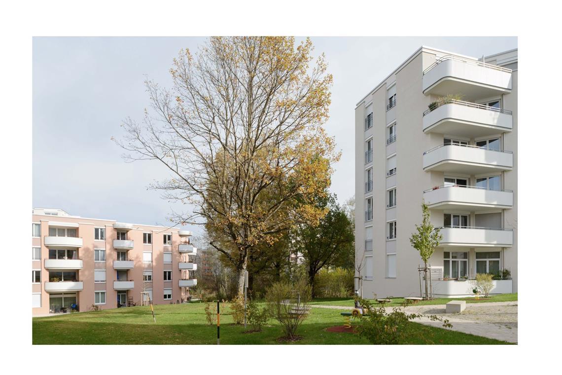 Drei Architekturpreise gehen nach Stuttgart und die Region Anerkennung: Wohnpark Funkenwiese in Kempten im Allgäu von Palais Mai aus München.