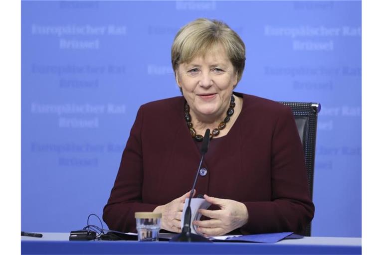 Angela Merkel bezeichnete den Flüchtlingszustrom als eine der größten Herausforderungen ihrer Amtszeit. Foto: Aris Oikonomou/Pool AFP/AP/dpa