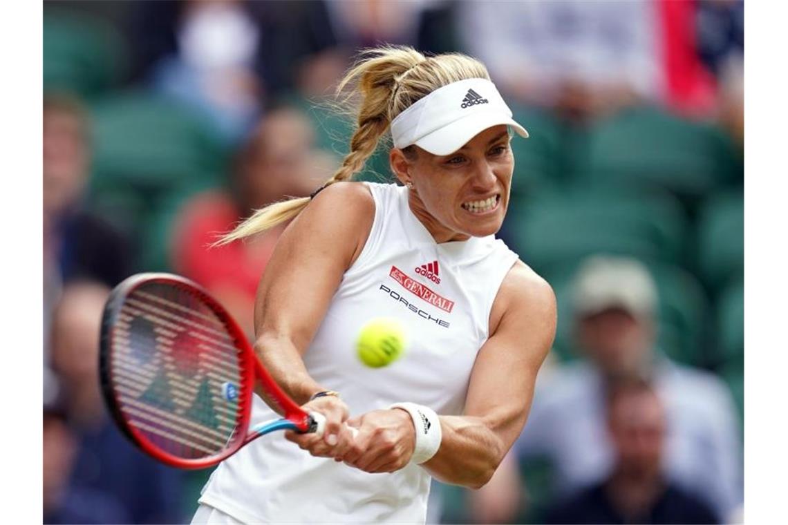 Kerber-Zauber in Wimbledon - Kein Viertelfinale für Zverev Angelique Kerber erreichte in zwei Sätze das Viertelfinale. Foto: Adam Davy/PA Wire/dpa
