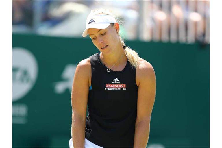 Angelique Kerber kassierte im Finale des Turniers in Eastbourne eine klare Niederlage. Foto: Gareth Fuller/PA Wire
