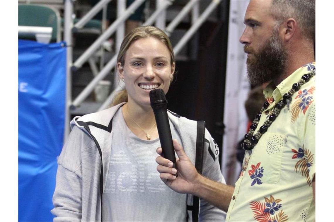 Nach Final-Absage: Tennis-Ass Kerber startet in Australien Angelique Kerber musste ihre Finalteilnahme auf Hawaii kurzfristig absagen. Foto: Michael Sullivan/CSM via ZUMA Wire/dpa