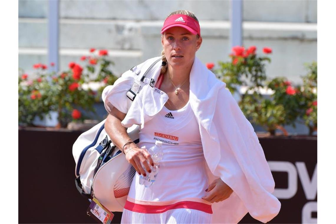 Angelique Kerber schied in der ersten Runde in Rom bereits aus. Foto: Alfredo Falcone/LaPresse via ZUMA Press/dpa