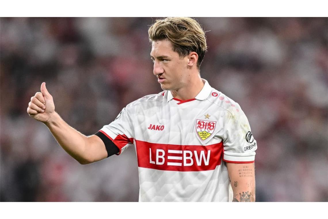 Angelo Stiller blieb im VfB-Mittelfeld eher unauffällig.