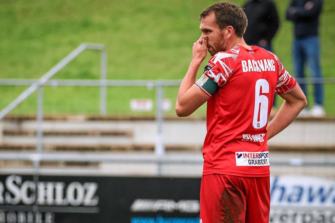 Die TSG Backnang hofft auf die Trendwende Angeschlagen und für Oberachern fraglich: Kapitän Julian Geldner. Foto: Alexander Becher