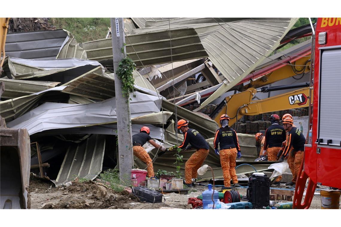 Anhaltende Regenfälle machten den Müllberg nach Angaben der Stadtverwaltung instabil.