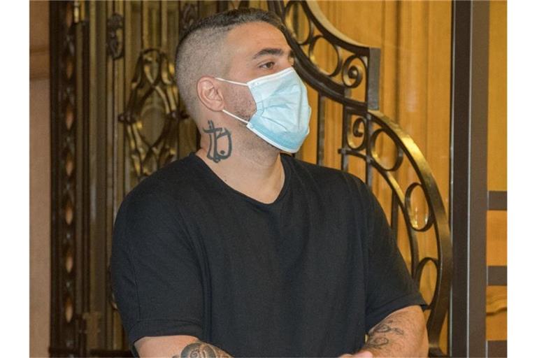 Anis Ferchichi alias Bushido im Saal des Berliner Landgerichts. Foto: ---/dpa Pool/dpa