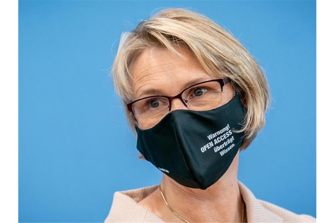 Anja Karliczek (CDU), Bundesministerin für Bildung und Forschung. Foto: Michael Kappeler/dpa