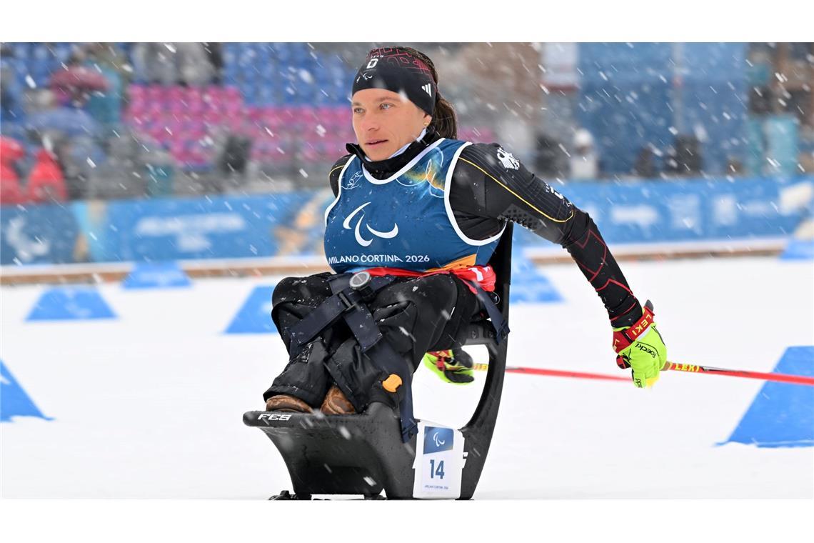 Anja Wicker gewinnt Silber im Langlauf.