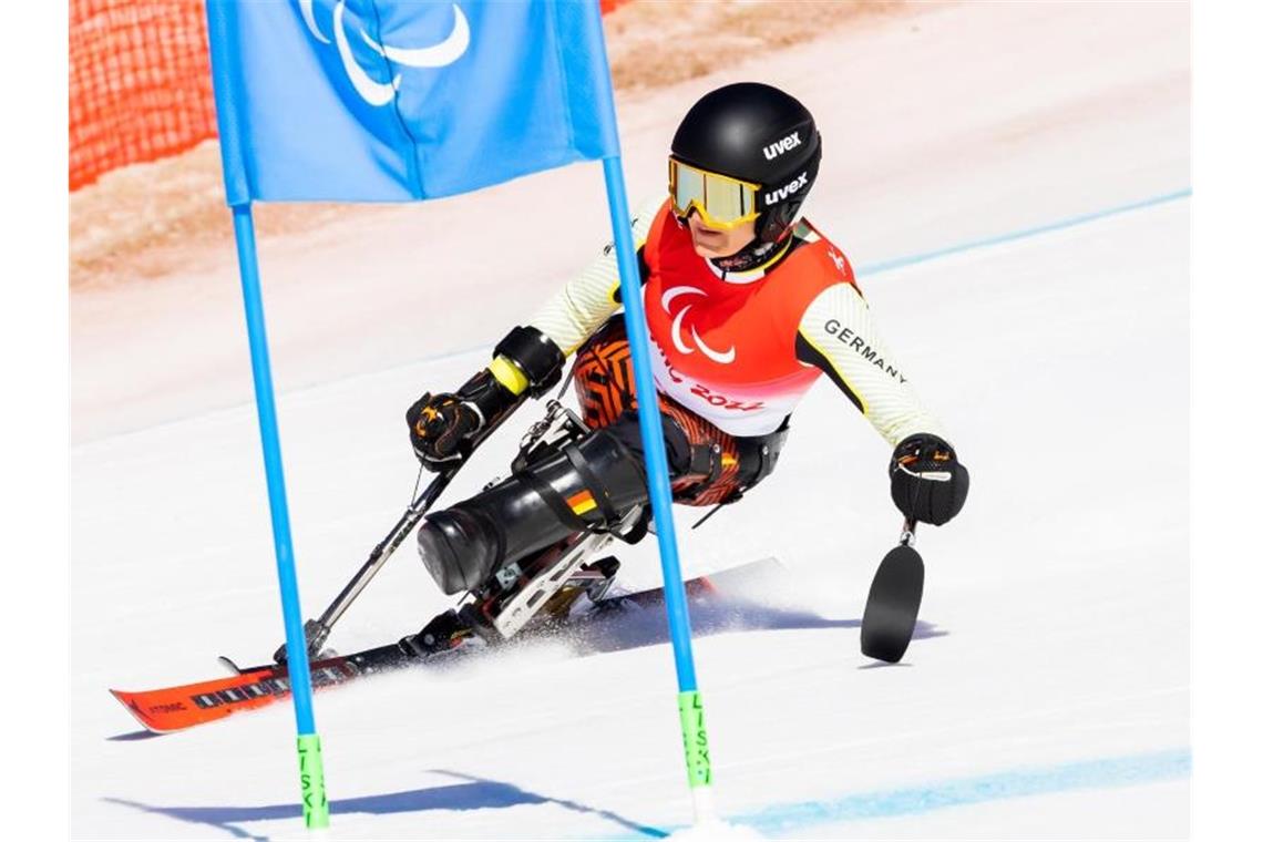 Forster holt erstes deutsches Gold Anna-Lena Forster in Aktion. Foto: Christoph Soeder/dpa