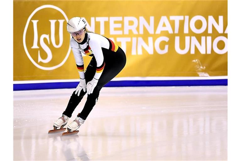 Anna Seidel hat beim Saison-Auftakt der Shorttracker in der Olympiastadt Peking das Finale über 1500 Meter verpasst. Foto: Adam Warzawa/PAP/dpa