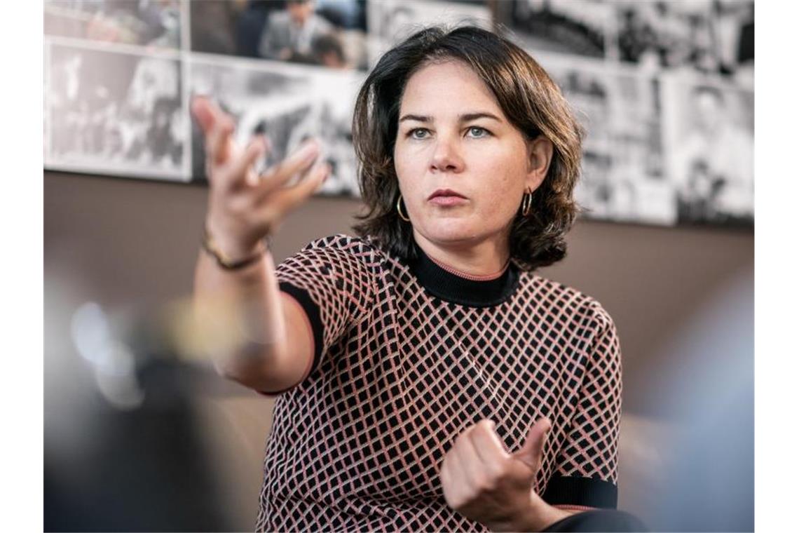 Sozial und ökologisch: Grüne wollen Wohlstand neu definieren Annalena Baerbock, Bundesvorsitzende von Bündnis 90/Die Grünen. Foto: Michael Kappeler/dpa