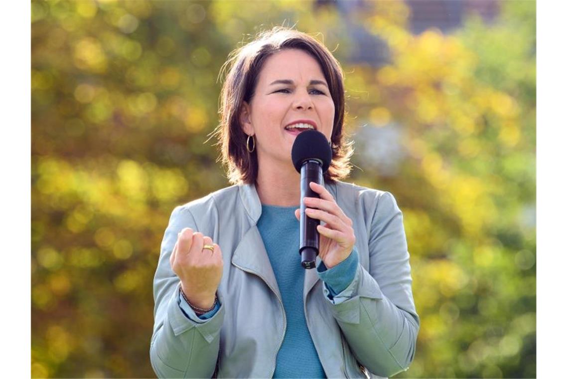 Baerbock: Portal für Steuerbetrug auf Bundesebene denkbar Annalena Baerbock, Parteivorsitzende und Kanzlerkandidatin von Bündnis 90/Die Grünen, spricht. Foto: Soeren Stache/dpa-Zentralbild/dpa