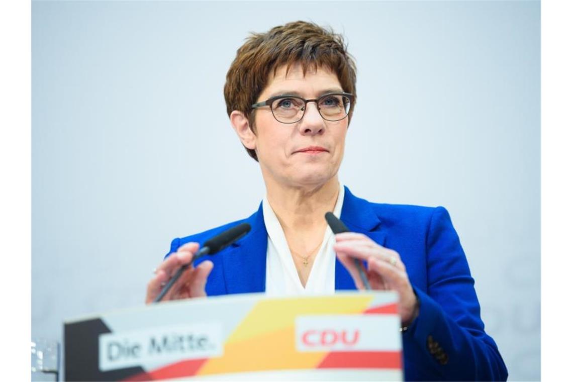 Politischer Aschermittwoch CDU mit Kramp-Karrenbauer Annegret Kramp-Karrenbauer. Foto: Gregor Fischer/dpa