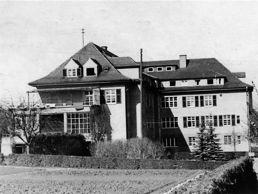 Ansicht des alten Krankenhauses in Backnang.
