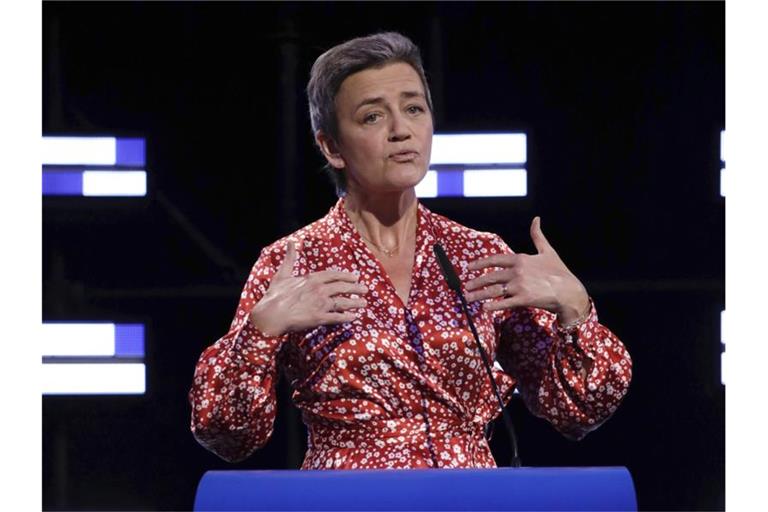Ansprüche auf den Spitzeposten in der EU-Kommission erhebt auch die Liberale Margrethe Vestager. Foto: Olivier Matthys/AP