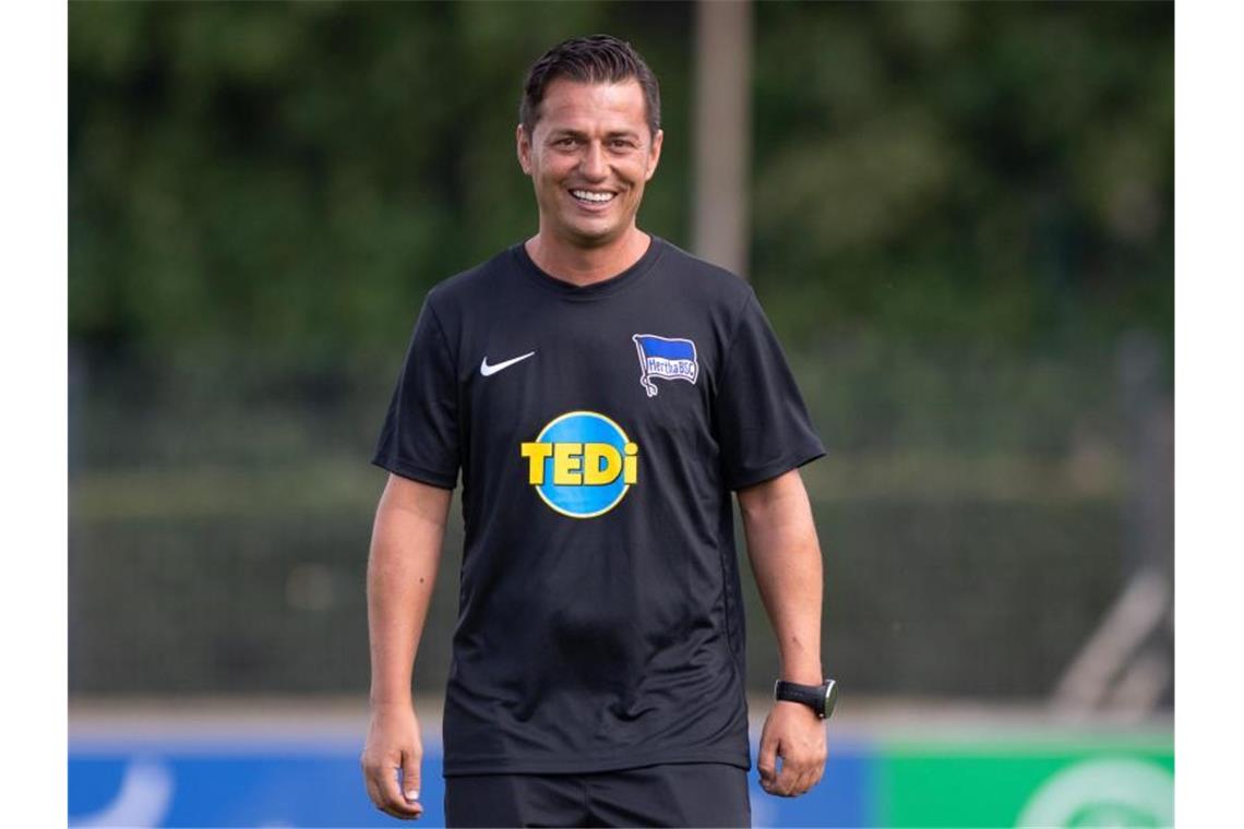 Hertha-Coach Covic: Plane fest mit Stark Ante Covic plant bei Hertha BSC fest mit Niklas Stark. Foto: Soeren Stache