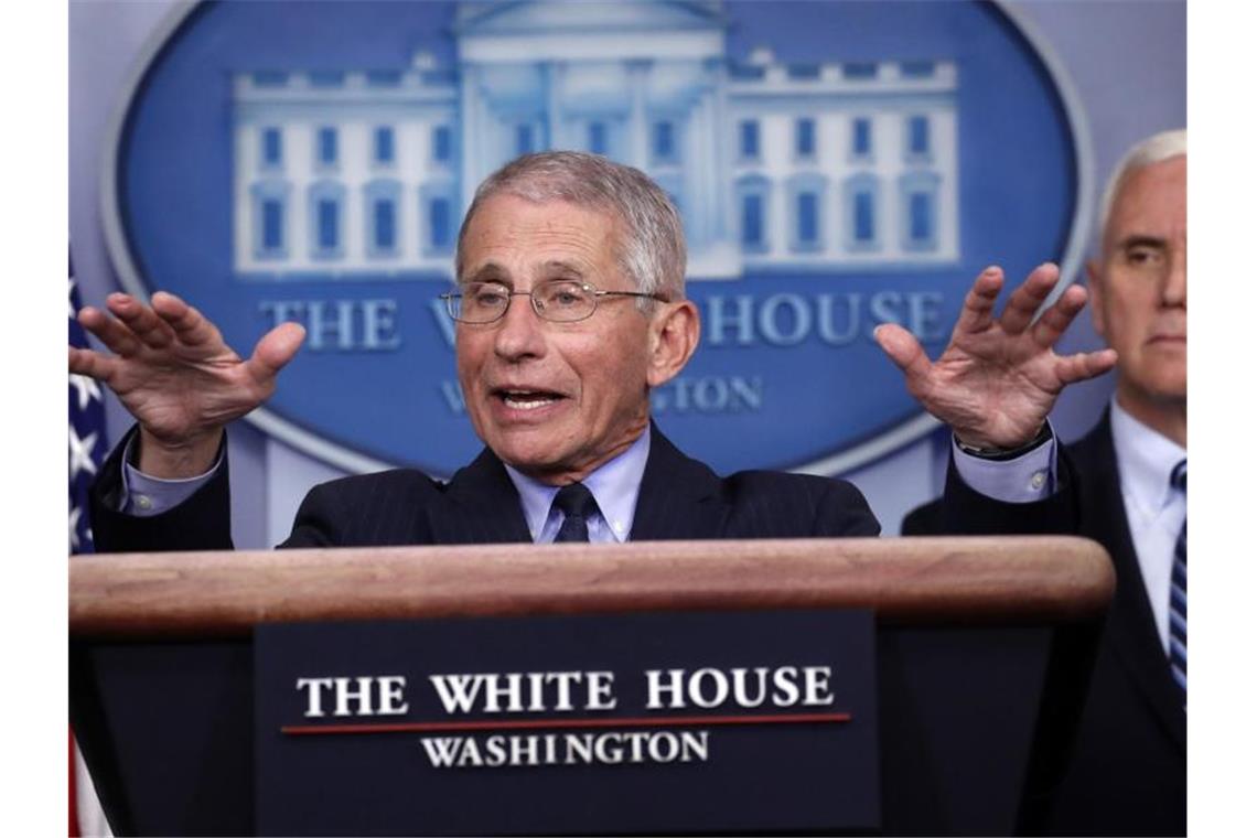US-Virologe und Regierungsberater Fauci erhält Morddrohungen Anthony Fauci, Direktor des Nationalen Instituts für Infektionskrankheiten. Foto: Alex Brandon/AP/dpa