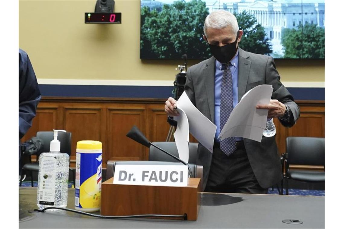 Anthony Fauci ist Direktor des Nationalen Instituts für Infektionskrankheiten. Foto: Kevin Dietsch/Pool UPI/AP/dpa