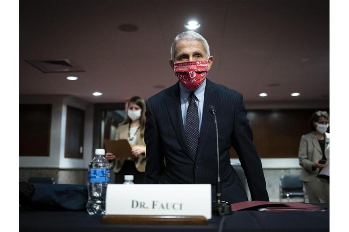 Anthony Fauci vor einem Ausschuss des US-Senats. Foto: Al Drago/Pool Bloomberg/AP/dpa