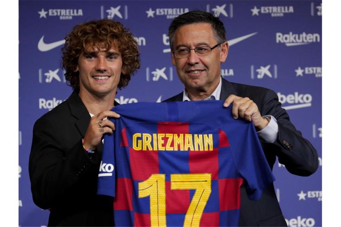 Antoine Griezmann erhält beim FC Barcelona die Nummer 17. Foto: Emilio Morenatti/AP